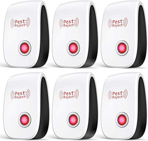 ZEROPEST Ultrasonic Plug in Pest Repeller for Flea, Insects, Mosquitoes, Mice, Spiders, Ants, Rats, Roaches, Bugs, Non-Toxic, Humans & Pets Safe, Set of 6-Packs
