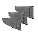TOURBON Hunting Shooting Pistol Sock Gun Sleeve Handgun Storage (Grey, Pack of 3 Pieces)