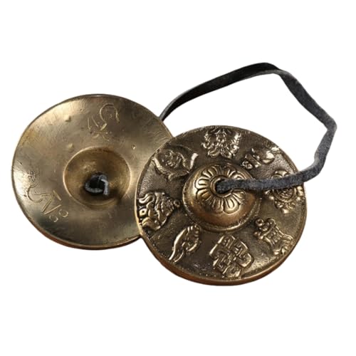Amazon | ティンシャ チベタンベル チベットベル 金色 六字真言&八宝