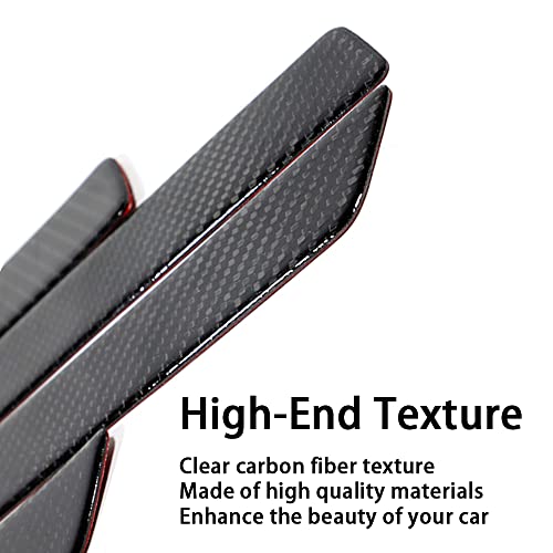 Image of Door Threshold Protector,Carbon Fiber Emblem Scratch Pad Door Entry Guard Decals Badge Sports Decoration Lossless Installtion Accessories 4 Packs