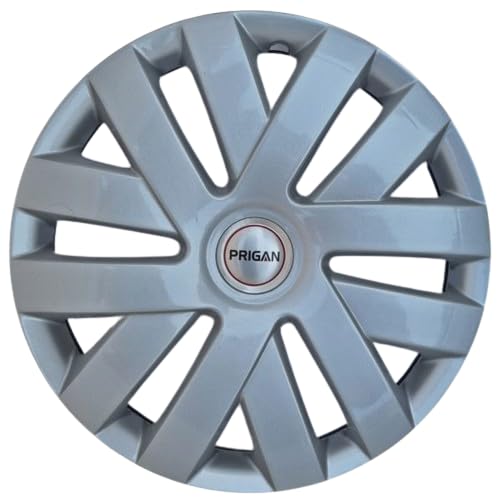 Image of Prigan Wheel Cover for All 15 Inch Cars, Silver Wheel Cap (Available in 15 Inch) (Set of 4 Pcs) (Press Fitting) Model- Polo Silver-15