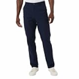 Men’s Twill Tech Pant with Front Hand Pockets and Zipper Closure Back Pockets | Blue, 40x30