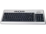 Taille élégante et compacte Connectland Clavier Multimédia ultra plat PS/2