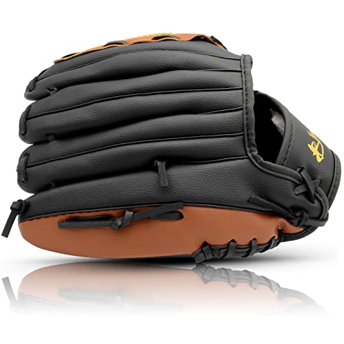 Baseball Glove And Ball Set For Kids Youth Adult, Softball Glove 9.5''-12.5'', Baseball Mitt Left Hand Glove, Right Hand Throw #TOP4