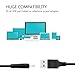 FanTEK 6ft USB to 2.5mm Charging Cable forW101 V2, Touch X10, Tagital MTM-7054, N7S Pro, N718-IPS, NABI2-NV7A,WalknBook 2, Tablet (Black)