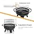 Panovue 32 Inch Outdoor Fire Pit with Grill, Wood Burning Firepit for Outside with Lid/Fire Poker, Metal Round Fire Pit Table for Patio Backyard Garden Bonfire Party