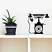 Produktbild Vintage verspielte Old Style Dial Telefon Vinyl Wall Decal Retrospektive Geschenk Etro Wall Art Decal altmodische Dekor 42 X 46 cm