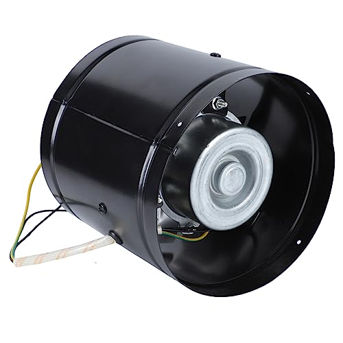 1個 換気扇 エアコンのファン ユニバーサル排気ブロワー 排気吸気ファン 高速ファン シャッター排気ファン ダクトインラインファン 換気送風機 鉄プラス Black POPETPOP