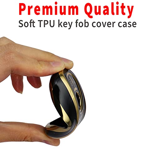 Image of for Buick Car Key Fob Cover Soft TPU with Keychain Shell Full Protective Smart Key Fob Case Compatible with Buick 2015-2023 GL8 Verano Enclave Regal Lacross Encore Envision 6 Button, Gray