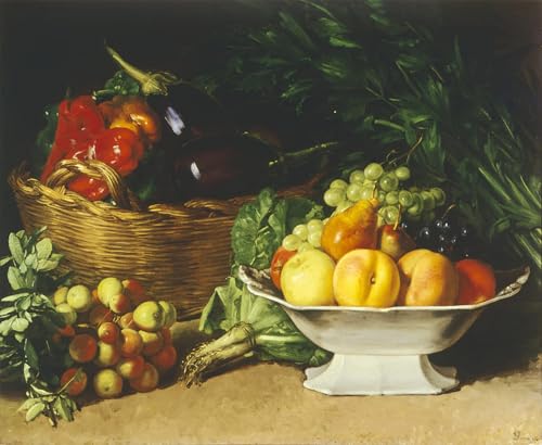 Peinture abstraite poivrons Gioacchino Toma tableau moderne de lit 60x90