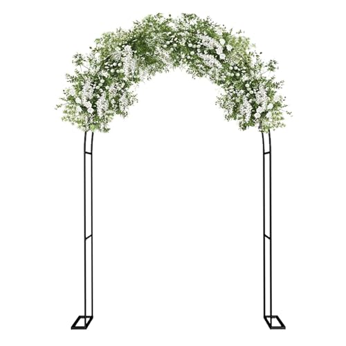 Arche de jardin noire anti-affaissement pour tuteurer vos plantes d'allée