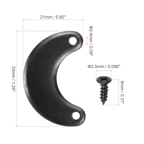 Image of HARFINGTON 200Pcs Picture Frame Backing Hardware Clip with 200Pcs Screws Photo Frame Turn Button Fasteners Picture Turn Backing Clips for Craft Hanging Picture Drawing Craft, Black