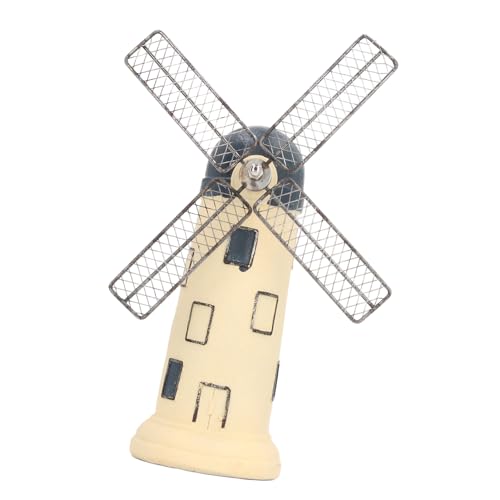 Exquisita estatua de molino de viento holandés para decoración de oficina, mueble de TV y decoración de escritorio (tipo 1)