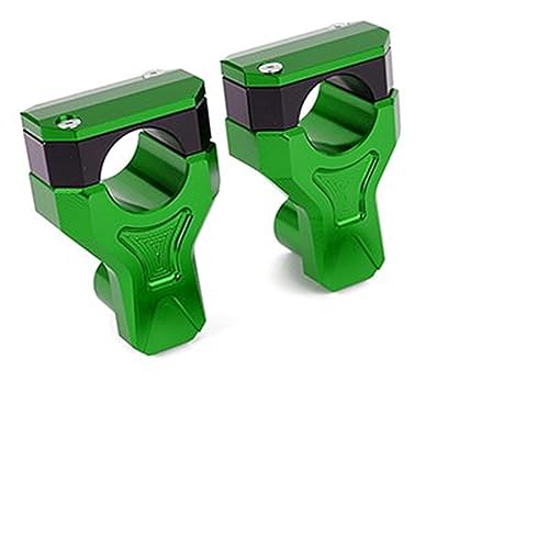 Abrazadera elevadora CNC de 22mm para manillar de moto con elevación ergonómica naranja 6