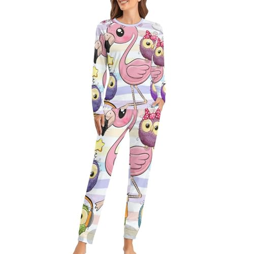 Pyjama Femme Hibou Flamingo : la promesse d'une nuit douce et sereine