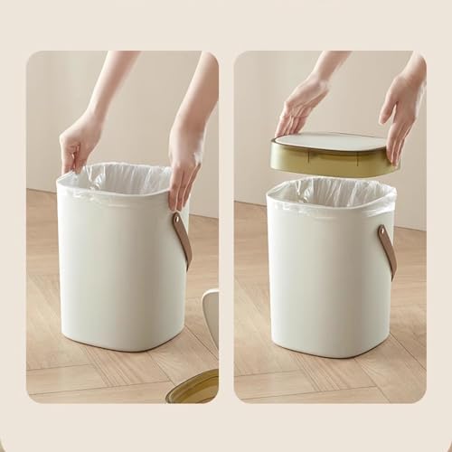Caneca de basura portátil para cocina y baño 31.5x21.5x21.5 cm miniatura 6