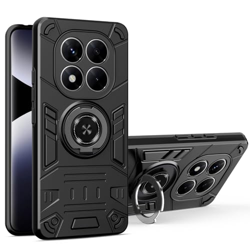 dbt@bV Xiaomi Redmi Note 14 Pro PluspdbP[X tیP[X ~^[O[h wϏՌJo[ ȕیJo[ LbNX^ht(Black)