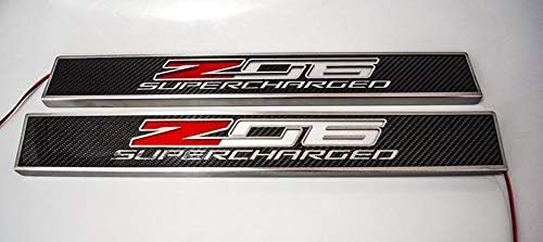 Blue Oval Industries 2014-2019 C7 Corvette Light Up Z06 Supercharged Door Sill with Carbon Fiber