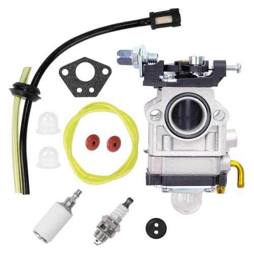 Carburateur pour débroussailleuse 52 cc 49 cc 43 cc, Kit complet d'accessoires inclus, Convient à une grande variété de tondeuses à gazon,...