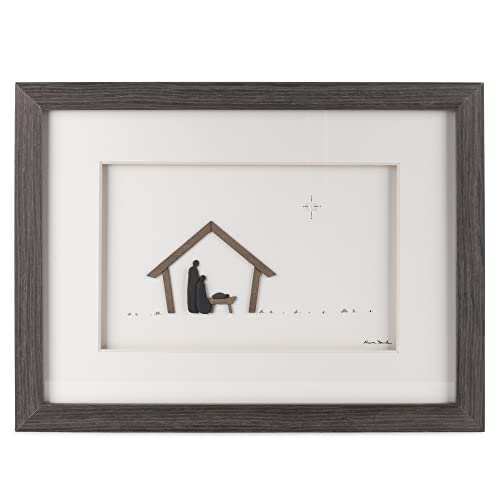 Demdaco O Holy Night Nativity Classic White 16 X 12 Resin Stone Christmas Wall Art Sign #TOP18