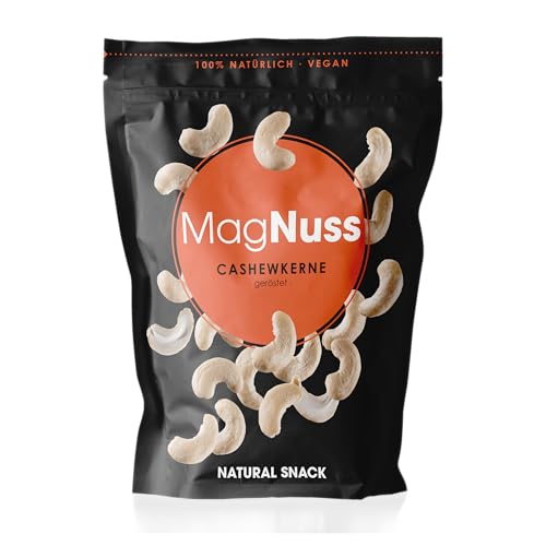 MagNuss Cashews | geröstete, ungesalzene Cashewkerne, 200g | vegan, glutenfrei