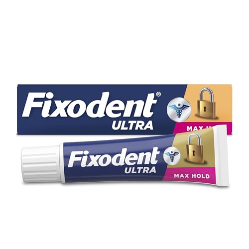 Fixodent Ultra Max Hold Denture Adhesive, 2.2 oz, (Packaging may vary)