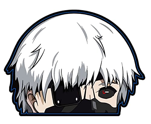 SOLLKO Car Stickers, Tokyo Ghoul Kaneki Anime Car Stickers Laptop Car Trunk, Anime Car Decals Great Gift for Men Women Child, 798789576587