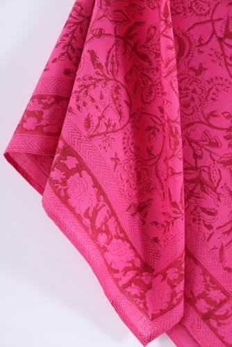 Image of Ravaiyaa - Attitude is everything Sanganer Hand Block Printed Scarves Pure Cotton Scarf Square Hijab Dupatta 40 inch X 40 inch Inch