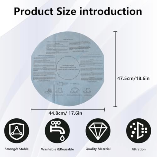90107/90137/90585 Vacuum Filter Replacement Kit for Vacuum Models 500X, 2010A, 2015, 2015A, 2125, 2125A, 4045AH, 84EM200, 84L300, 84L350, 84M200, 84M250B Update by GruDawu