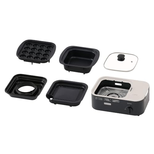 アイリスオーヤマ 減煙焼肉マルチカセットコンロ 煙の少ない スモークレス 焼肉プレート/たこ焼きプレート/鍋用プレート IGC-GYNT1-H チャコール アイリスオーヤマ 減煙焼肉マルチカセットコンロ 煙の少ない スモークレス 焼肉プレート/たこ焼きプレート/鍋用プレート IGC-GYNT1-H チャコール