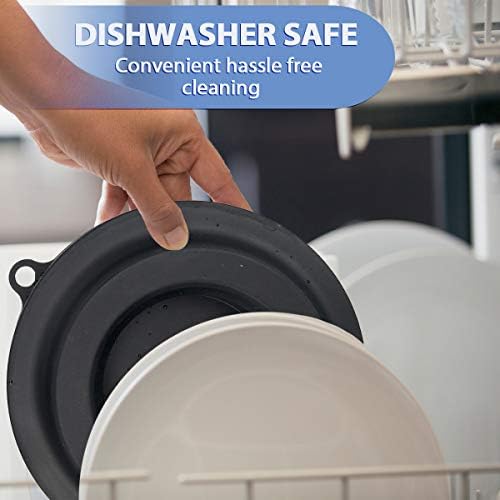 Silicone Lid Stand, Silicone Pressure Cooker Lid Holder Accessories for Ninja Foodi Pressure Cooker and Air Fryer 5 Qt, 6.5 Qt and 8 Quart (Black)