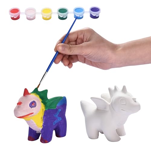 Neliblu Paint Your Own Unicorn Kit - Pony Painting Kit Craft Set For Kids - Unicorn Painting Kit For Girls - Non-toxic, Water-Based Paints Art DIY Set - DIY Art for Kids for Birthday, Party, School