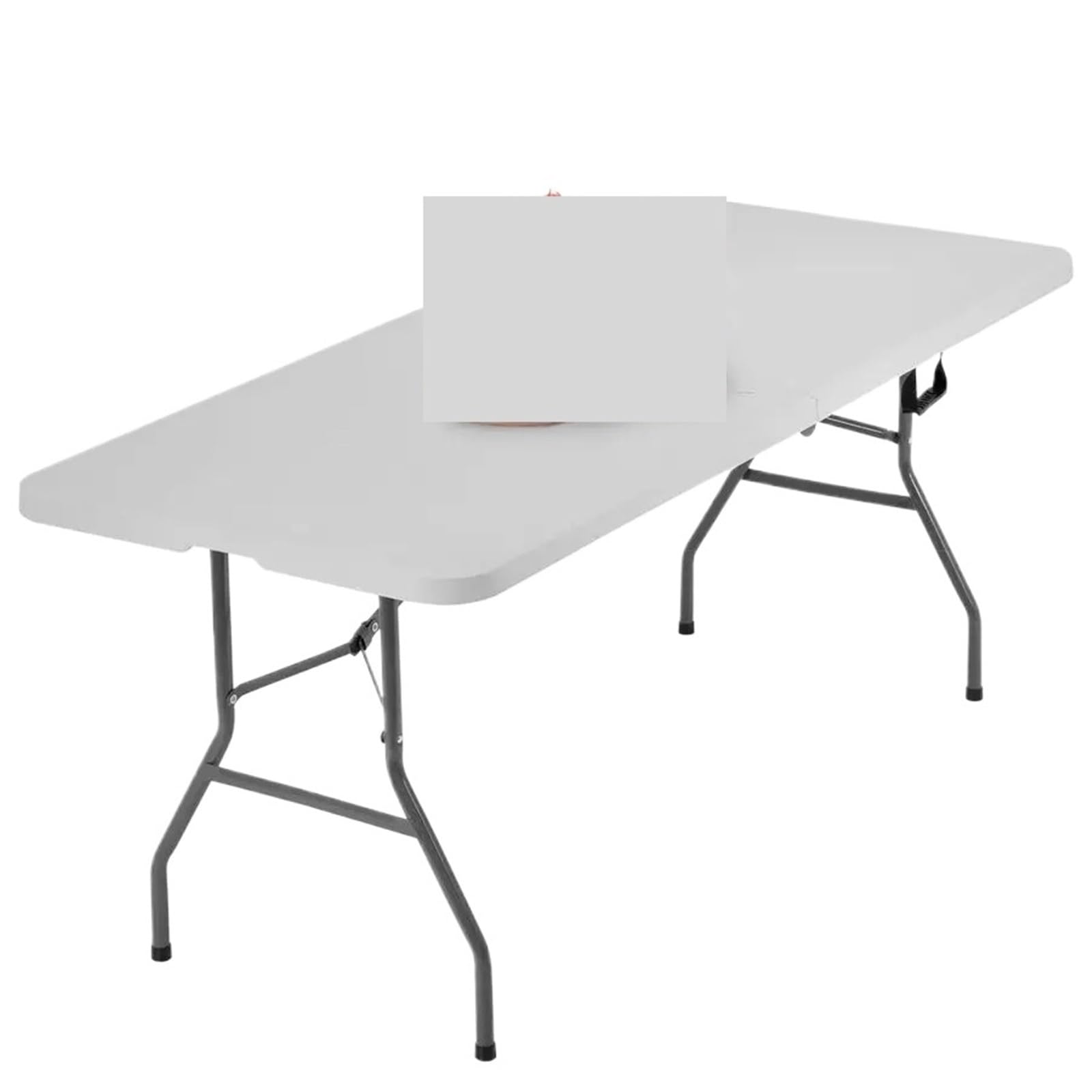 Table pliante en plastique blanc portable pour camping et événements