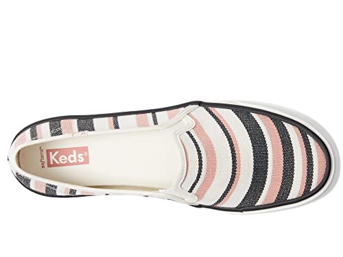 Image of Keds Womens Double Decker Canvas Slip On Sneakers Shoes Casual - Black