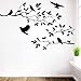 JXMK Arbre Oiseau Amovible Vinyle Autocollant Mural Chambre Enfant Chambre décoration Autocollant décoratif Murale L 43 cm X 59 cm