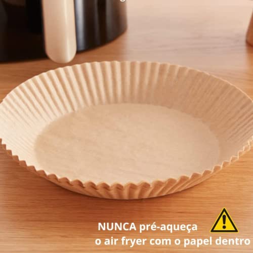 Forro forma descartavel papel antiaderente protetor air fryer fritadeira 50 unidades