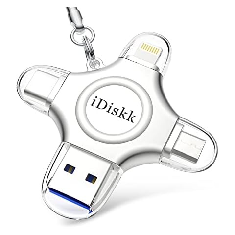 iDiskk 128GB 4-in-1 Lightning USB Photo Stick Cover