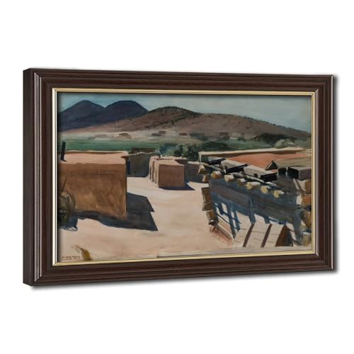 Edward Hopper Adobe Houses Santa Fe Toile Artistique pour Éveiller Votre Intérieur