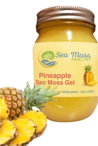 Irish Sea Moss Gel Wild Harvested Organic Irish Non-Gmo All Natural No Preservatives 102 Vitamins And Minerals Healthy Digestion Immune Defense Thyroid Support Vegan Keto Supplements 16Oz Pineapple #TOP14