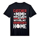 Mens Baseball Catcher Mimi Funny Mimi of A Baseball Catcher Performance T-Shirt