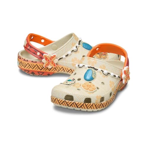 Image of Crocs Unisex-Child Disney Moana Classic Clogs, Kids and Toddler Shoes