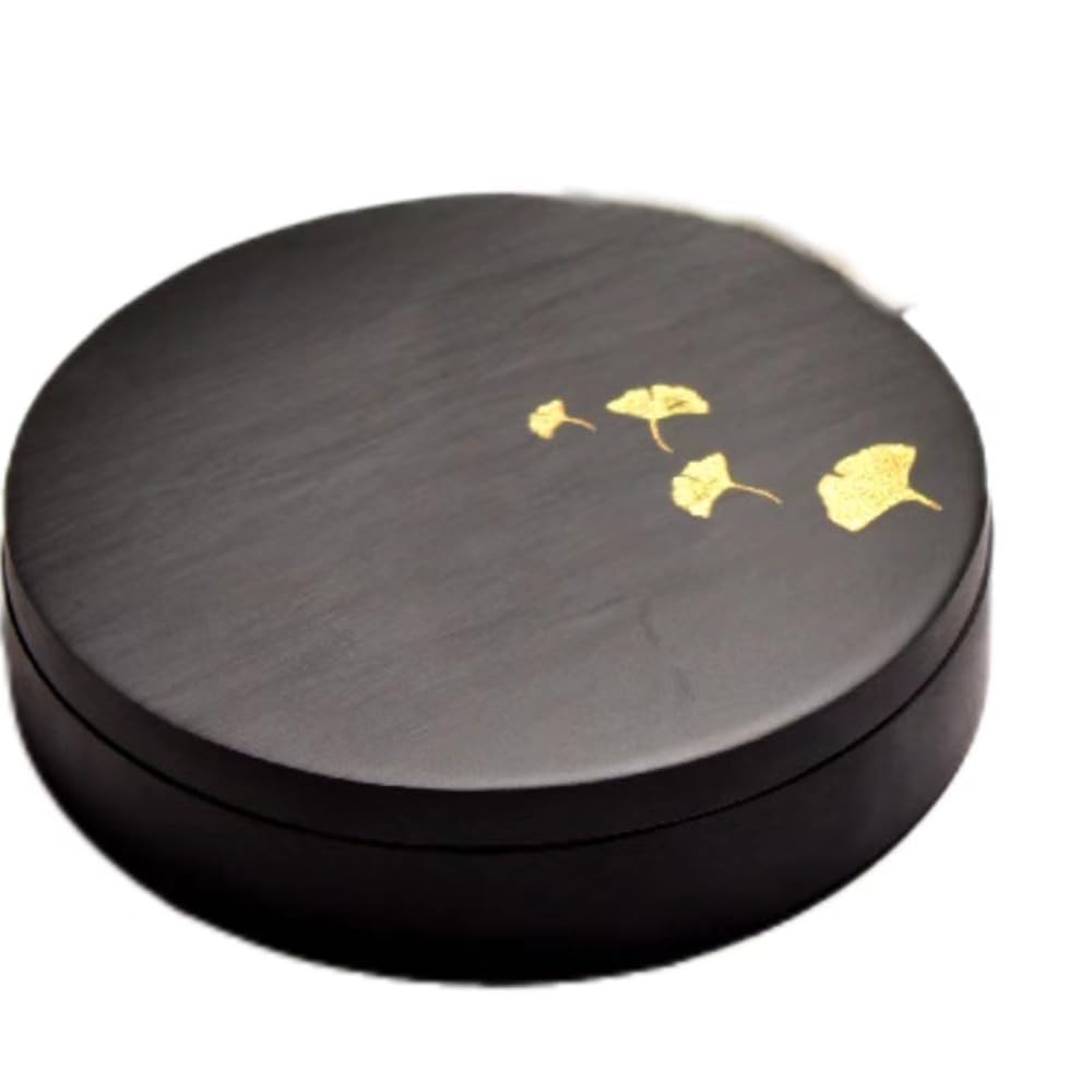 Calligraphy Inkstone With Lid Natural Stone Sumi Ink Grinding Suzuri