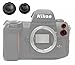 KIT TAPPI 10-PIN compatibile con NIKON AI set coppia tappo 10 pin 10-pin pc sincro flash telecomando scatto remoto mc-30 cap cover sync terminal mc30 remote control D2 D300 D300S D200 D800E D700
