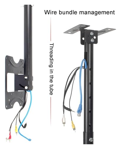 Support TV plafond inclinable pour éliminer reflets et manque d'espace - 6