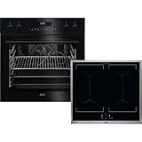  AEG HZ26B30I5R Einbauherd-Set mit Induktions-Kochfeld - Schwarz