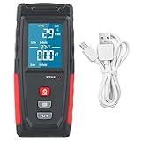 Alnicov Strahlungsdetektor für elektromagnetische Felder, Tester, EMF-Messgerät, wiederaufladbarer tragbarer Handzähler für Hausinspektionen im Freien