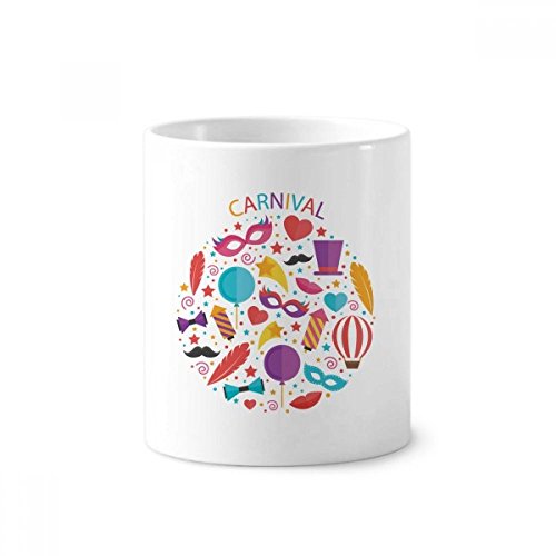 Coupe céramique 350ml motif nœud papillon et stylo tasses de carnaval