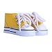 Aeromdale Puppenschuhe 6 cm Canvas Schnürschuhe für 32-34 cm BJD Puppe Geschenke für Mädchen - Gelb - 1 Paar