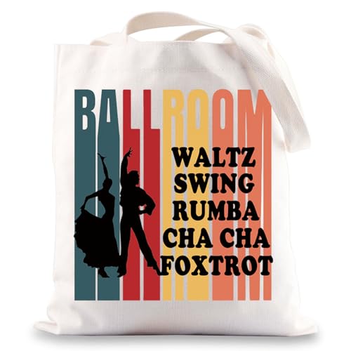 JNIAP Ballroom Dancing Tote Bag Ballroom Dancer Gifts Waltz Swing Rumba Chacha Foxtrot Ballroom...