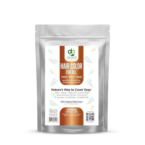 Ginger Natural Red Henna Hair Color For All Kit